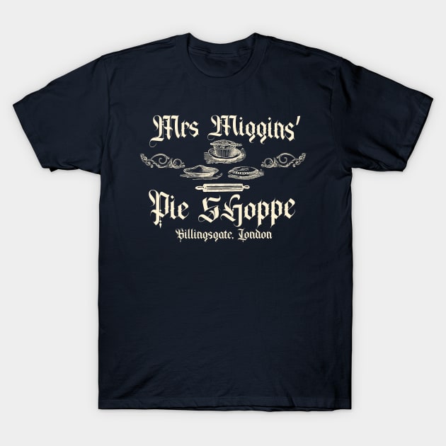 Mrs Miggins' Pie Shoppe T-Shirt by Meta Cortex